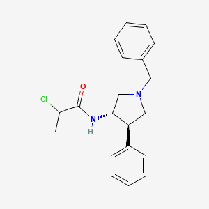 N-[(3S,4R)-1-Benzyl-4-phenylpyrrolidin-3-yl]-2-chloropropanamide