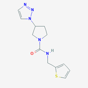 N-(thiophen-2-ylmethyl)-3-(1H-1,2,3-triazol-1-yl)pyrrolidine-1-carboxamide