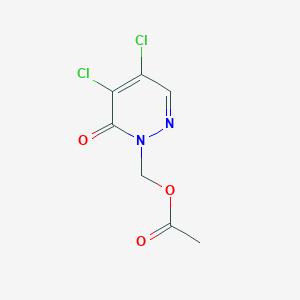 [4,5-dichloro-6-oxo-1(6H)-pyridazinyl]methyl acetate