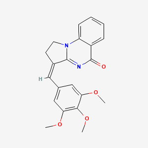 (Z)-3-(3,4,5-trimethoxybenzylidene)-2,3-dihydropyrrolo[1,2-a]quinazolin-5(1H)-one