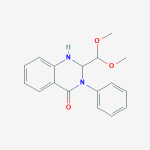 molecular formula C17H18N2O3 B299785 2-(dimethoxymethyl)-3-phenyl-2,3-dihydro-4(1H)-quinazolinone 