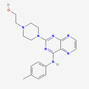 molecular formula C19H23N7O B2997859 2-(4-(4-(p-Tolylamino)pteridin-2-yl)piperazin-1-yl)ethanol CAS No. 946296-94-2