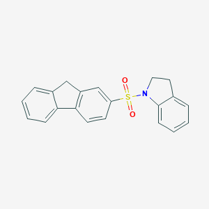 molecular formula C21H17NO2S B299787 1-(9H-fluoren-2-ylsulfonyl)indoline 