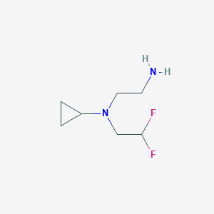 molecular formula C7H14F2N2 B2997880 N-(2-aminoethyl)-N-(2,2-difluoroethyl)cyclopropanamine CAS No. 1248479-60-8