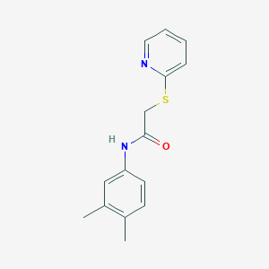 molecular formula C15H16N2OS B2997891 N-(3,4-dimethylphenyl)-2-(pyridin-2-ylsulfanyl)acetamide CAS No. 329078-46-8