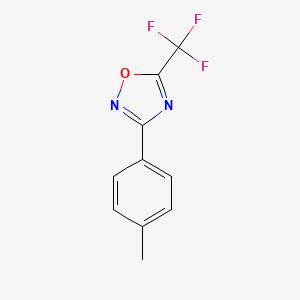 molecular formula C10H7F3N2O B2997892 3-(4-Methylphenyl)-5-(trifluoromethyl)-1,2,4-oxadiazole CAS No. 680215-58-1
