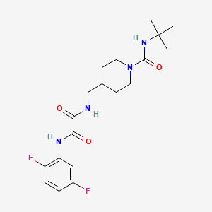 molecular formula C19H26F2N4O3 B2997895 N1-((1-(tert-butylcarbamoyl)piperidin-4-yl)methyl)-N2-(2,5-difluorophenyl)oxalamide CAS No. 1234836-38-4