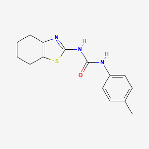 molecular formula C15H17N3OS B2997903 1-(4,5,6,7-四氢苯并[d]噻唑-2-基)-3-(对甲苯基)脲 CAS No. 391222-15-4