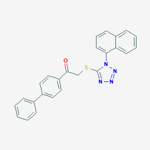 1-[1,1'-biphenyl]-4-yl-2-{[1-(1-naphthyl)-1H-tetraazol-5-yl]sulfanyl}ethanone