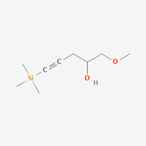 molecular formula C9H18O2Si B2997973 1-Methoxy-5-(trimethylsilyl)pent-4-yn-2-ol CAS No. 2095409-76-8