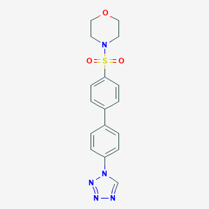 molecular formula C17H17N5O3S B299800 4-{[4'-(1H-tetrazol-1-yl)biphenyl-4-yl]sulfonyl}morpholine 