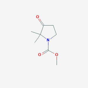 molecular formula C8H13NO3 B2998010 2,2-二甲基-3-氧代吡咯烷-1-甲酸甲酯 CAS No. 77130-93-9