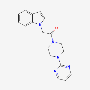B2998022 2-(1H-indol-1-yl)-1-(4-(pyrimidin-2-yl)piperazin-1-yl)ethanone CAS No. 1207050-66-5