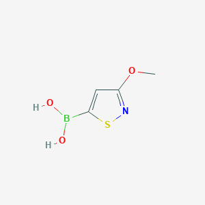 molecular formula C4H6BNO3S B2998025 (3-甲氧基-1,2-噻唑-5-基)硼酸 CAS No. 2246660-91-1