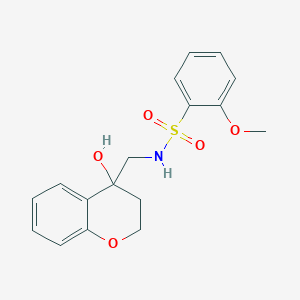 molecular formula C17H19NO5S B2998052 N-((4-hydroxychroman-4-yl)methyl)-2-methoxybenzenesulfonamide CAS No. 1396883-20-7