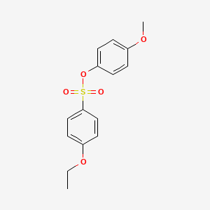 molecular formula C15H16O5S B2998053 4-Methoxyphenyl 4-ethoxybenzenesulfonate CAS No. 321580-06-7