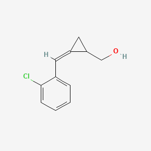 molecular formula C11H11ClO B2998054 [(2Z)-2-[(2-Chlorophenyl)methylidene]cyclopropyl]methanol CAS No. 921195-33-7