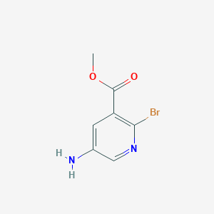 molecular formula C7H7BrN2O2 B2998059 Methyl 5-amino-2-bromonicotinate CAS No. 1805616-77-6