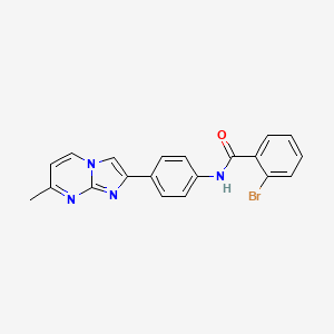 B2998073 2-bromo-N-(4-(7-methylimidazo[1,2-a]pyrimidin-2-yl)phenyl)benzamide CAS No. 923217-29-2