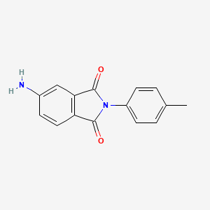 molecular formula C15H12N2O2 B2998074 5-氨基-2-(4-甲基苯基)异吲哚-1,3-二酮 CAS No. 20871-06-1