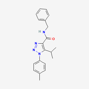 molecular formula C20H22N4O B2998084 N-苄基-1-(4-甲苯基)-5-(丙烷-2-基)-1H-1,2,3-三唑-4-甲酰胺 CAS No. 954321-04-1
