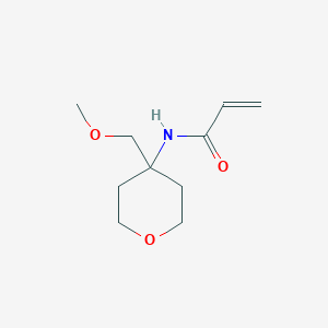 molecular formula C10H17NO3 B2998097 N-[4-(Methoxymethyl)oxan-4-yl]prop-2-enamide CAS No. 2185980-41-8