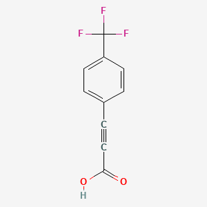 molecular formula C10H5F3O2 B2998112 3-[4-(三氟甲基)苯基]丙-2-炔酸 CAS No. 3792-88-9