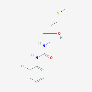 molecular formula C13H19ClN2O2S B2998114 1-(2-Chlorophenyl)-3-(2-hydroxy-2-methyl-4-(methylthio)butyl)urea CAS No. 1421531-84-1