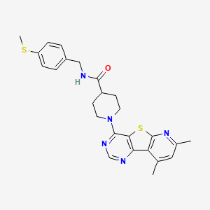 1-(7,9-dimethylpyrido[3',2':4,5]thieno[3,2-d]pyrimidin-4-yl)-N-(4-(methylthio)benzyl)piperidine-4-carboxamide