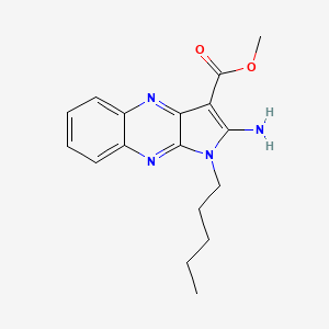 methyl 2-amino-1-pentyl-1H-pyrrolo[2,3-b]quinoxaline-3-carboxylate