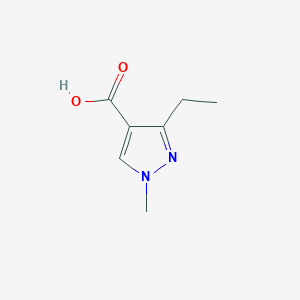 molecular formula C7H10N2O2 B2998138 3-乙基-1-甲基-1H-吡唑-4-羧酸 CAS No. 113100-49-5