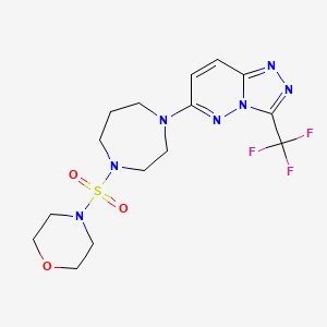 4-[[4-[3-(Trifluoromethyl)-[1,2,4]triazolo[4,3-b]pyridazin-6-yl]-1,4-diazepan-1-yl]sulfonyl]morpholine