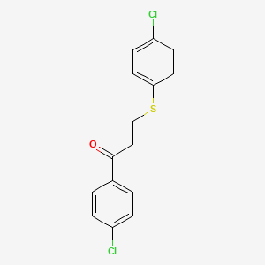 1-(4-Chlorophenyl)-3-[(4-chlorophenyl)sulfanyl]-1-propanone