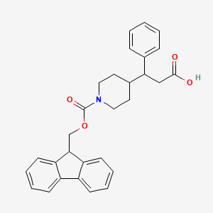 3-(1-{[(9H-fluoren-9-yl)methoxy]carbonyl}piperidin-4-yl)-3-phenylpropanoic acid