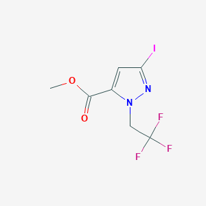 Methyl 5-iodo-2-(2,2,2-trifluoroethyl)pyrazole-3-carboxylate