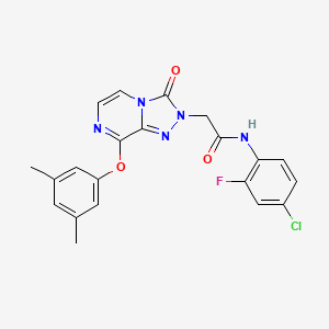 N-(4-chloro-2-fluorophenyl)-2-[8-(3,5-dimethylphenoxy)-3-oxo[1,2,4]triazolo[4,3-a]pyrazin-2(3H)-yl]acetamide