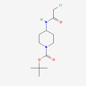 molecular formula C12H21ClN2O3 B2998197 tert-Butyl 4-(2-chloroacetamido)piperidine-1-carboxylate CAS No. 865432-01-5