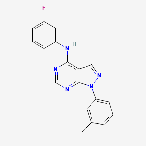 N-(3-fluorophenyl)-1-(3-methylphenyl)-1H-pyrazolo[3,4-d]pyrimidin-4-amine