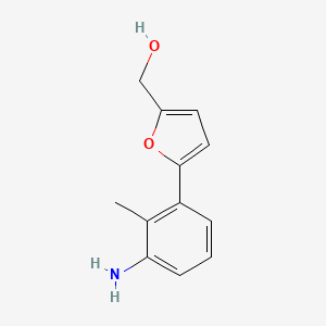 [5-(3-Amino-2-methylphenyl)furan-2-yl]methanol
