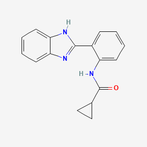 N-[2-(1H-benzimidazol-2-yl)phenyl]cyclopropanecarboxamide
