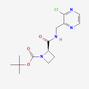 Tert-butyl (2R)-2-[(3-chloropyrazin-2-yl)methylcarbamoyl]azetidine-1-carboxylate