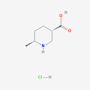 (3S,6R)-6-Methylpiperidine-3-carboxylic acid;hydrochloride