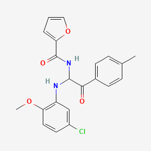 N-[1-(5-chloro-2-methoxyanilino)-2-(4-methylphenyl)-2-oxoethyl]furan-2-carboxamide