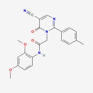 2-(5-cyano-6-oxo-2-(p-tolyl)pyrimidin-1(6H)-yl)-N-(2,4-dimethoxyphenyl)acetamide