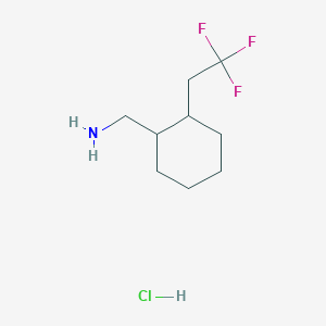 [2-(2,2,2-Trifluoroethyl)cyclohexyl]methanamine;hydrochloride