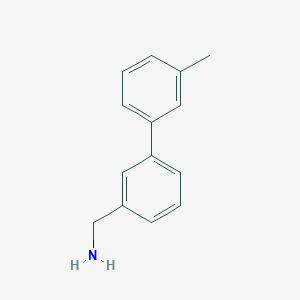 [3-(3-Methylphenyl)phenyl]methanamine