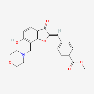 (Z)-methyl 4-((6-hydroxy-7-(morpholinomethyl)-3-oxobenzofuran-2(3H)-ylidene)methyl)benzoate