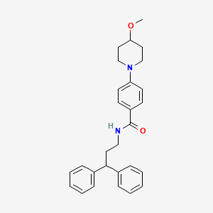 N-(3,3-diphenylpropyl)-4-(4-methoxypiperidin-1-yl)benzamide