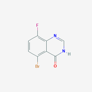 molecular formula C8H4BrFN2O B2998268 5-Bromo-8-fluoroquinazolin-4(3H)-one CAS No. 1564917-02-7
