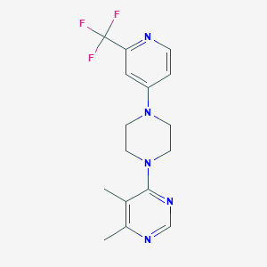 4,5-dimethyl-6-{4-[2-(trifluoromethyl)pyridin-4-yl]piperazin-1-yl}pyrimidine